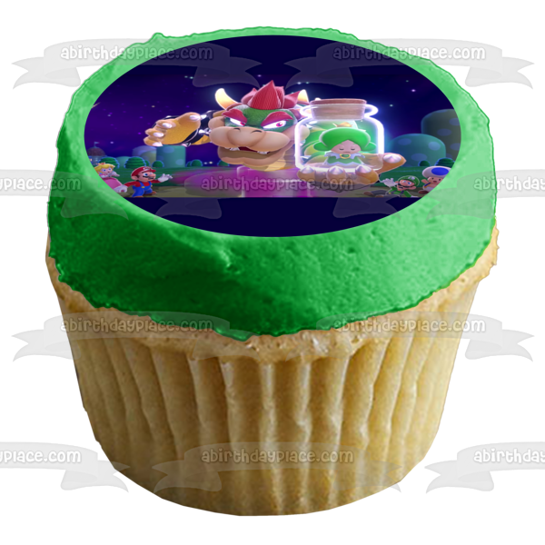 Super Mario 3D World Princess Peach Toad Luigi Bowser Edible Cake Topper Image ABPID55430 For Discount