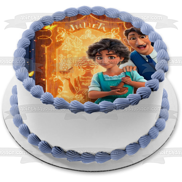 Disney Encanto Julieta and Felix Edible Cake Topper Image ABPID55518 For Cheap