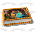 Minecraft Dungeons Assorted Skins Edible Cake Topper Image ABPID55486 on Sale