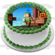 Minecraft Alex Jack-O-Lanterns Edible Cake Topper Image ABPID55533 Hot on Sale