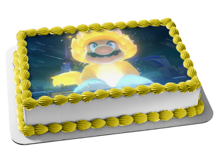 Super Mario 3D World Edible Cake Topper Image ABPID55429 Cheap