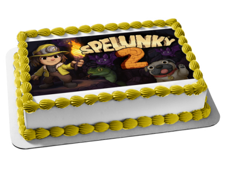 Spelunky 2 Tina Flan Edible Cake Topper Image ABPID55453 Online Sale