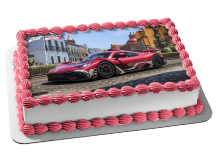 Forza Horizon 5 Race Car Edible Cake Topper Image ABPID55415 Fashion