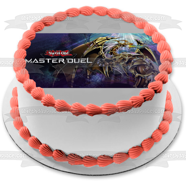 Yu-Gi-Oh! Master Duel Logo Edible Cake Topper Image ABPID55462 For Sale