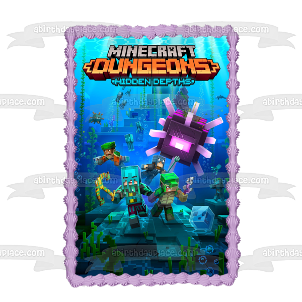 Minecraft Dungeons Steve Wearing Diamond Armor Edible Cake Topper Image ABPID55488 Discount