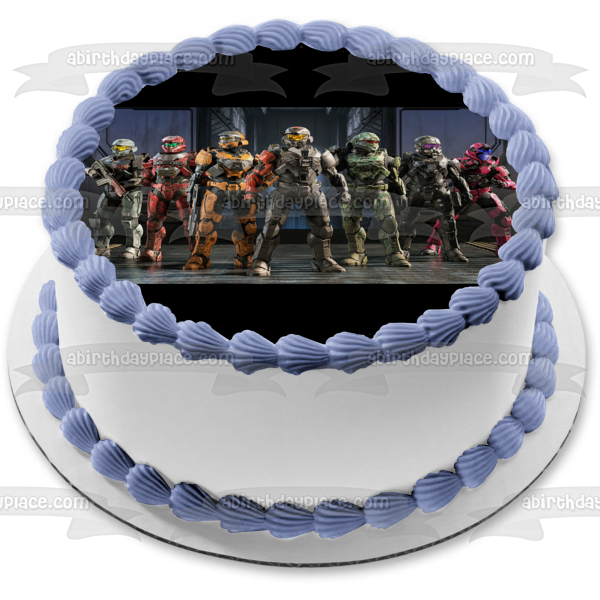 Halo Infinite Master Chief and Others Edible Cake Topper Image ABPID55407 Hot on Sale