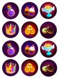 Game Icons Birthday Loot Crowns Cupcakes Donuts Edible Cupcake Topper Images ABPID55527 Supply