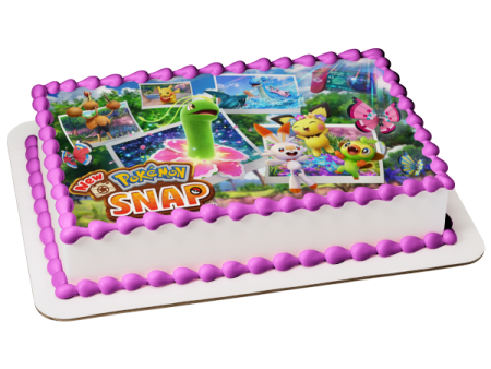 Pokemon Snap Assorted Pokemon Edible Cake Topper Image ABPID55440 Sale