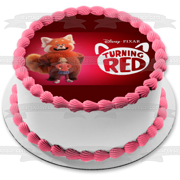 Turning Red Giant Red Panda Mei Lee Edible Cake Topper Image ABPID55812 Online now