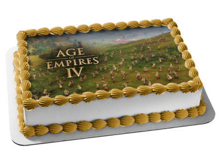 Age of Empires IV Game Scene Edible Cake Topper Image ABPID55436 For Discount