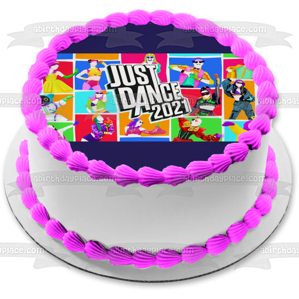 Just Dance 2021 Assorted Characters Edible Cake Topper Image ABPID55441 Hot on Sale