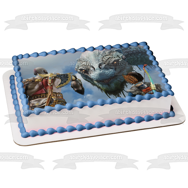 God of War  Hraezlyr Kratos Atreus Edible Cake Topper Image ABPID55458 on Sale