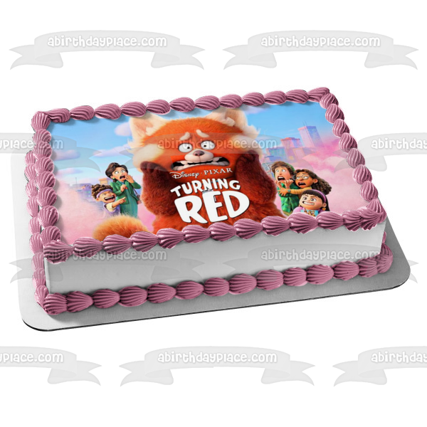 Turning Red Ming Lee Giant Red Panda Abby Priya Edible Cake Topper Image ABPID55811 Supply