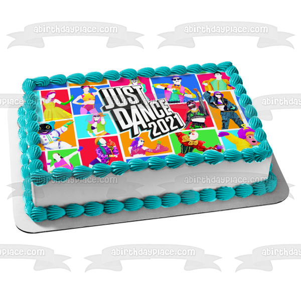 Just Dance 2021 Assorted Characters Edible Cake Topper Image ABPID55441 Hot on Sale