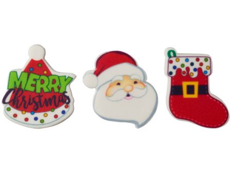 Merry Christmas Assortment Sweet Décor® Printed Edible Decorations Online