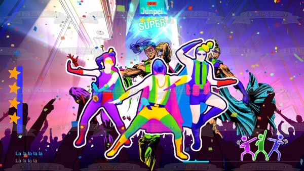 Just Dance 2021 Characters Dancing Edible Cake Topper Image ABPID55442 Online Sale