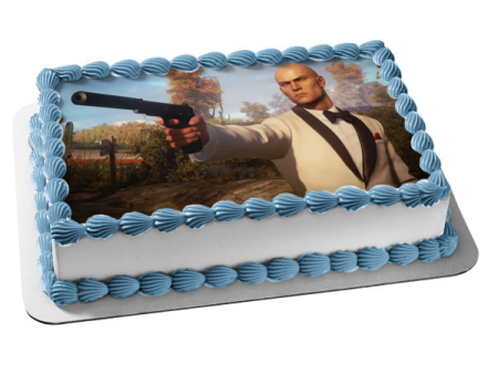 Hitman III Agent 47 Edible Cake Topper Image ABPID55414 Supply