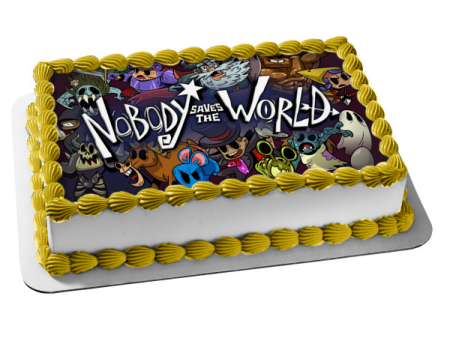 Nobody Saves the World Assorted Skins Edible Cake Topper Image ABPID55459 Hot on Sale