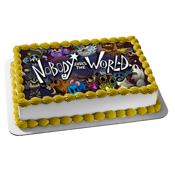 Nobody Saves the World Assorted Skins Edible Cake Topper Image ABPID55459 Hot on Sale