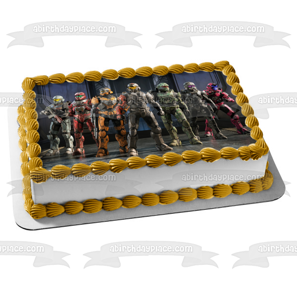 Halo Infinite Master Chief and Others Edible Cake Topper Image ABPID55407 Hot on Sale