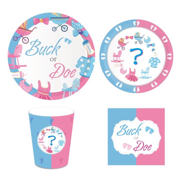 Gender Reveal Party Decoration Set Cheap