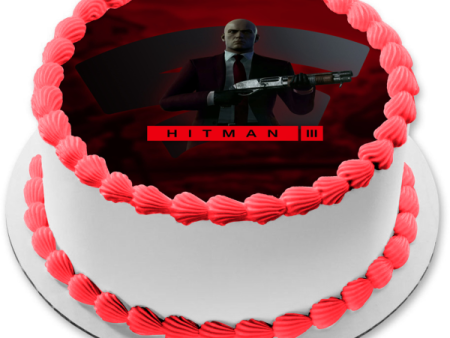 Hitman III Agent 47 Edible Cake Topper Image ABPID55413 Online Hot Sale