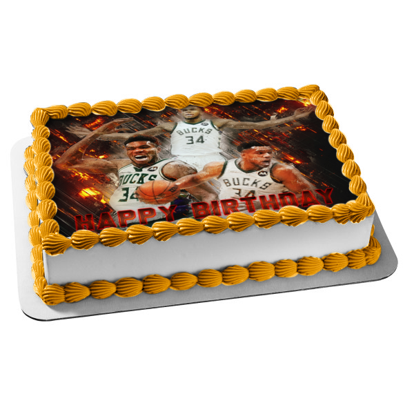 Professional Basketball Player Appreciation Collage Edible Cake Topper Image ABPID55591 on Sale