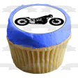 Vintage Motorcycle Silhouettes Edible Cupcake Topper Images ABPID55587 Discount