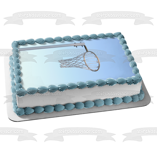 Net Ball Hoop Edible Cake Topper Image ABPID55501 on Sale