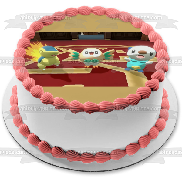 Pokémon Legends: Arceus Rowlet Cyndaquil Oshawatt Edible Cake Topper Image ABPID55474 Supply