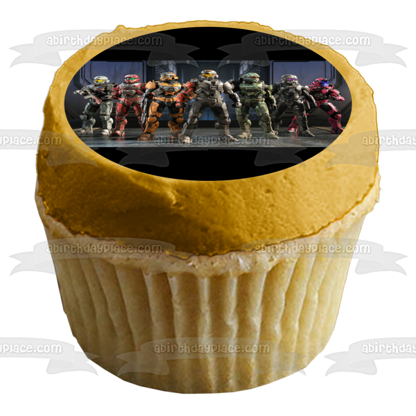 Halo Infinite Master Chief and Others Edible Cake Topper Image ABPID55407 Hot on Sale