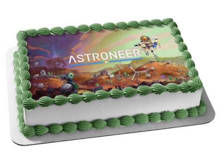 Astroneer Game Scene Edible Cake Topper Image ABPID55456 Discount