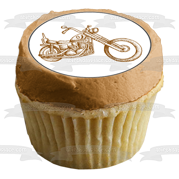 Vintage Classic Motorcycles Edible Cupcake Topper Images ABPID55586 Online