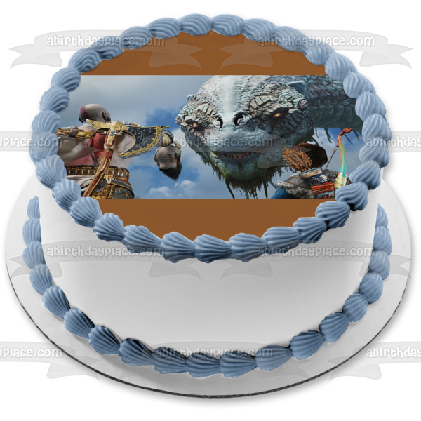 God of War  Hraezlyr Kratos Atreus Edible Cake Topper Image ABPID55458 on Sale