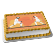 Fencing Sport Illustration Edible Cake Topper Image ABPID55556 Discount