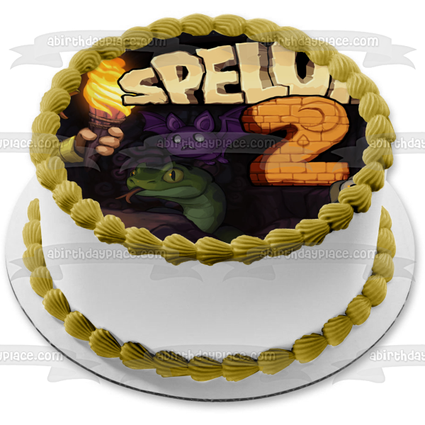 Spelunky 2 Tina Flan Edible Cake Topper Image ABPID55453 Online Sale