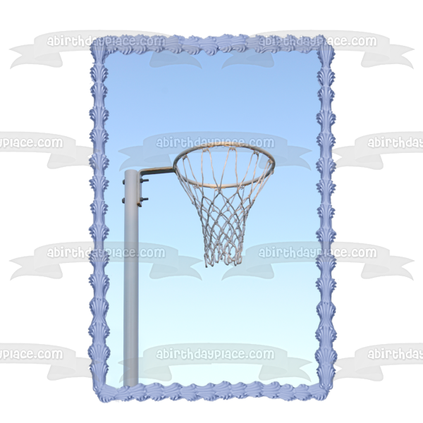 Net Ball Hoop Edible Cake Topper Image ABPID55501 on Sale