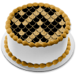 Gold and Black Scales Pattern Edible Cake Topper Image or Strips ABPID55560 Online