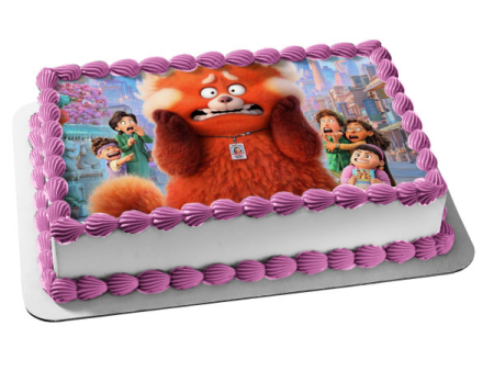 Turning Red Giant Red Panda Abby Priya Miriam Ming Lee Edible Cake Topper Image ABPID55808 Hot on Sale