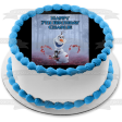 Frozen II Olaf Happy Birthday Personalized Edible Cake Topper Image ABPID50668 Fashion