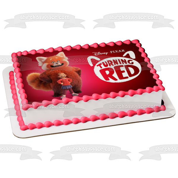 Turning Red Giant Red Panda Mei Lee Edible Cake Topper Image ABPID55812 Online now