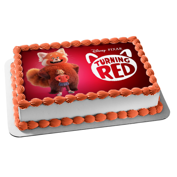 Turning Red Giant Red Panda Mei Lee Edible Cake Topper Image ABPID55812 Online now