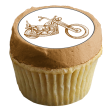 Vintage Classic Motorcycles Edible Cupcake Topper Images ABPID55585 Sale