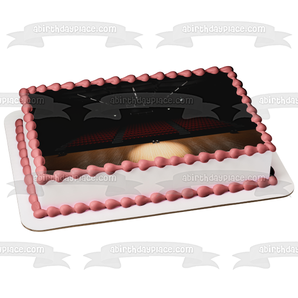 Theatre Stage with Spotlight Edible Cake Topper Image ABPID55503 Hot on Sale