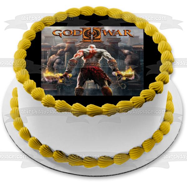 God of War Kratos Edible Cake Topper Image ABPID55457 Online now