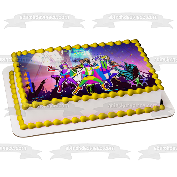 Just Dance 2021 Characters Dancing Edible Cake Topper Image ABPID55442 Online Sale