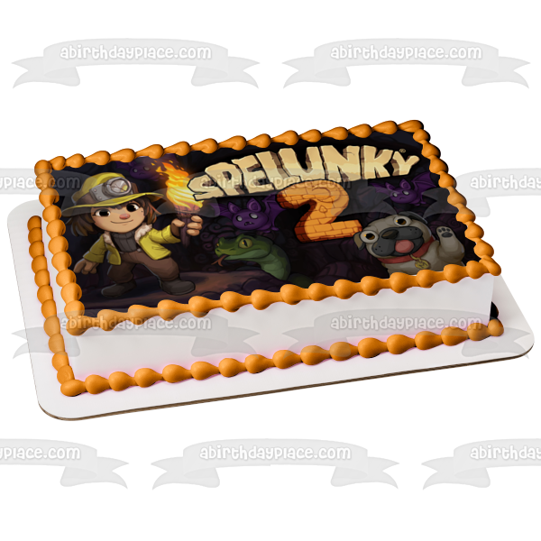 Spelunky 2 Tina Flan Edible Cake Topper Image ABPID55453 Online Sale