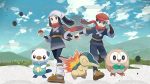 Pokémon Legends: Arceus Rowlet Cyndaquil Oshawatt Akari Rei Edible Cake Topper Image ABPID55475 Hot on Sale