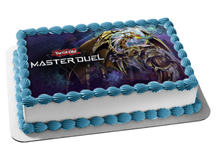 Yu-Gi-Oh! Master Duel Logo Edible Cake Topper Image ABPID55462 For Sale