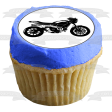 Vintage Motorcycle Silhouettes Edible Cupcake Topper Images ABPID55587 Discount